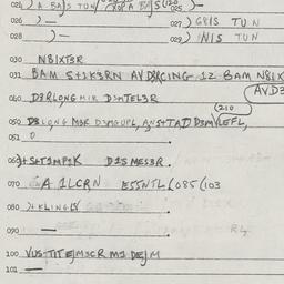 Eastern questionnaire, answ...