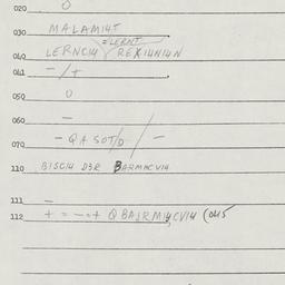 Eastern questionnaire, answ...