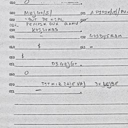 Eastern questionnaire, answ...