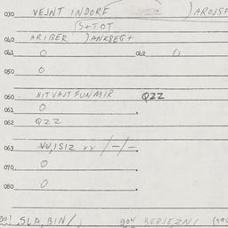 Eastern questionnaire, answ...