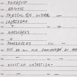 Eastern questionnaire, answ...