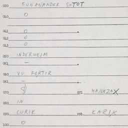 Eastern questionnaire, answ...