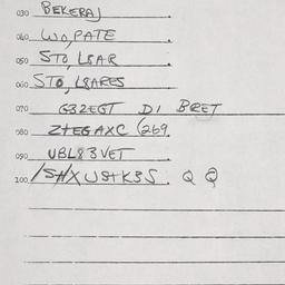 Eastern questionnaire, answ...