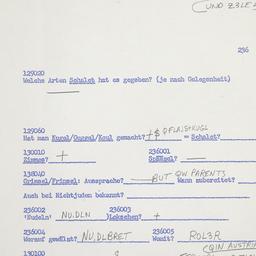 Western questionnaire, answ...