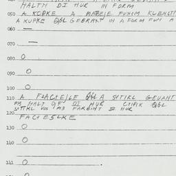 Eastern questionnaire, answ...