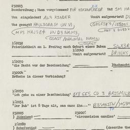 Western questionnaire, answ...