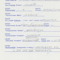 Western questionnaire, answ...