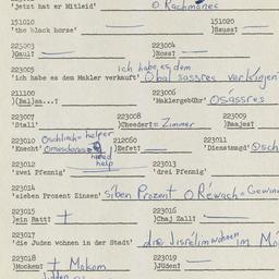Western questionnaire, answ...