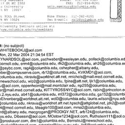 Announcements, 2004-03-29. ...
