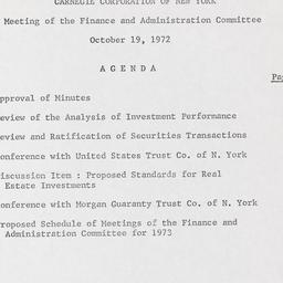 Meeting of the Finance and ...