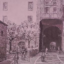 Perspective drawing, detail...