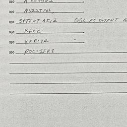 Eastern questionnaire, answ...