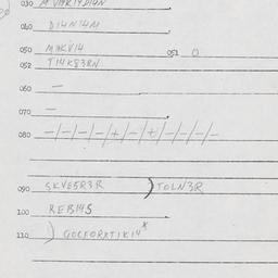Eastern questionnaire, answ...