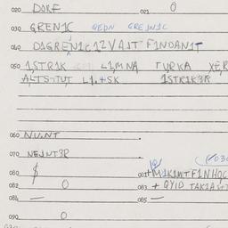 Eastern questionnaire, answ...