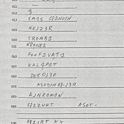 Eastern questionnaire, answ...