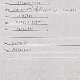 Eastern questionnaire, answ...