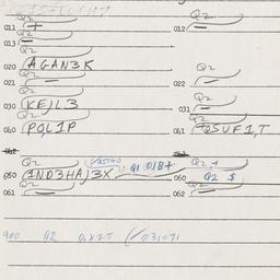 Eastern questionnaire, answ...
