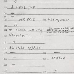 Eastern questionnaire, answ...