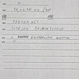 Eastern questionnaire, answ...