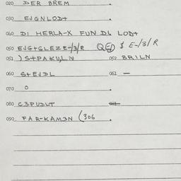Eastern questionnaire, answ...