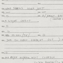 Eastern questionnaire, answ...
