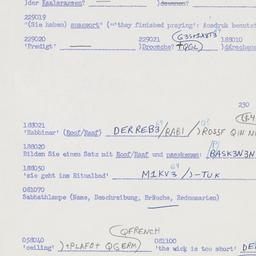 Western questionnaire, answ...