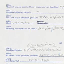 Western questionnaire, answ...