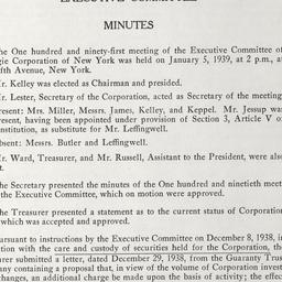 Executive Committee Meeting
