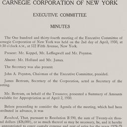 Board Meeting, 4/2/1930
