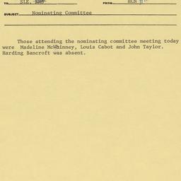 Nominating Committee