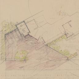 Entrance planting plan, ter...