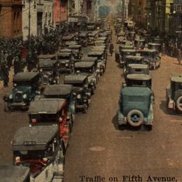 Traffic on Fifth Avenue, No...
