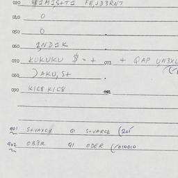 Eastern questionnaire, answ...
