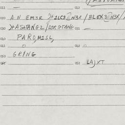 Eastern questionnaire, answ...