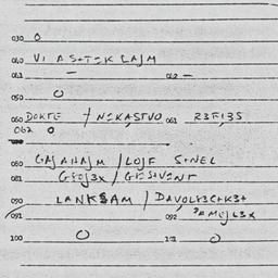 Eastern questionnaire, answ...