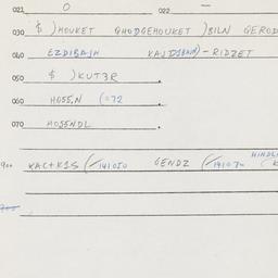 Eastern questionnaire, answ...