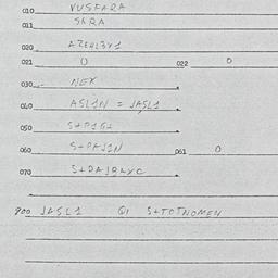 Eastern questionnaire, answ...