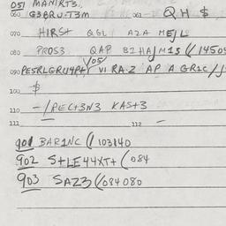 Eastern questionnaire, answ...