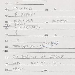 Eastern questionnaire, answ...
