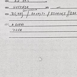 Eastern questionnaire, answ...