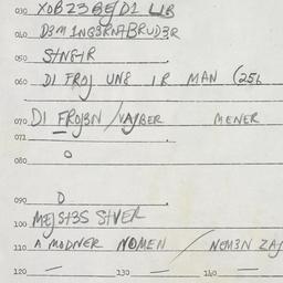 Eastern questionnaire, answ...