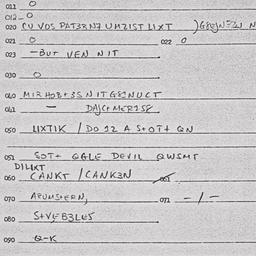 Eastern questionnaire, answ...