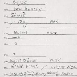 Eastern questionnaire, answ...