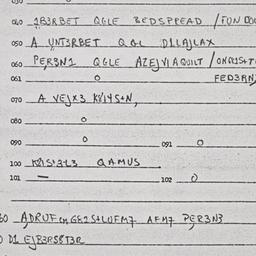 Eastern questionnaire, answ...