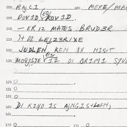 Eastern questionnaire, answ...