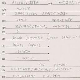 Eastern questionnaire, answ...