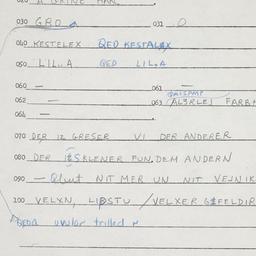 Eastern questionnaire, answ...