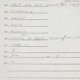 Eastern questionnaire, answ...