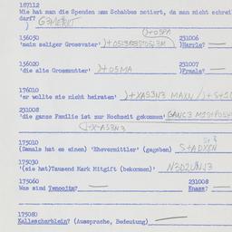 Western questionnaire, answ...