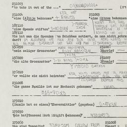 Western questionnaire, answ...